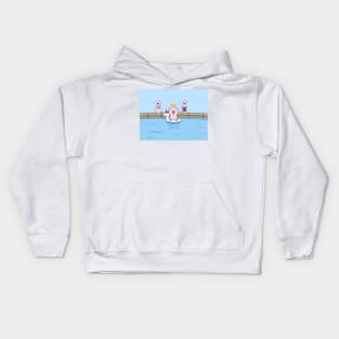 Naked Mole Rat Pool Day Kids Hoodie